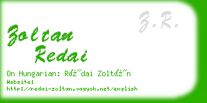 zoltan redai business card